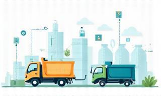 Graphic representing streamlined recycling collection
